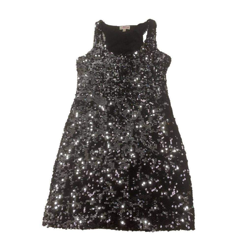 Black/ Silver Sequin Dress